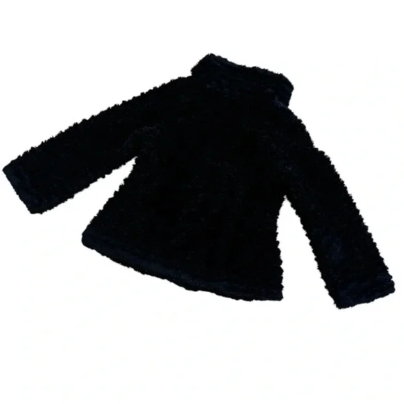 Patagonia Girls' Pelage Jacket Black Faux Fur Size 8 - Picture 3 of 8